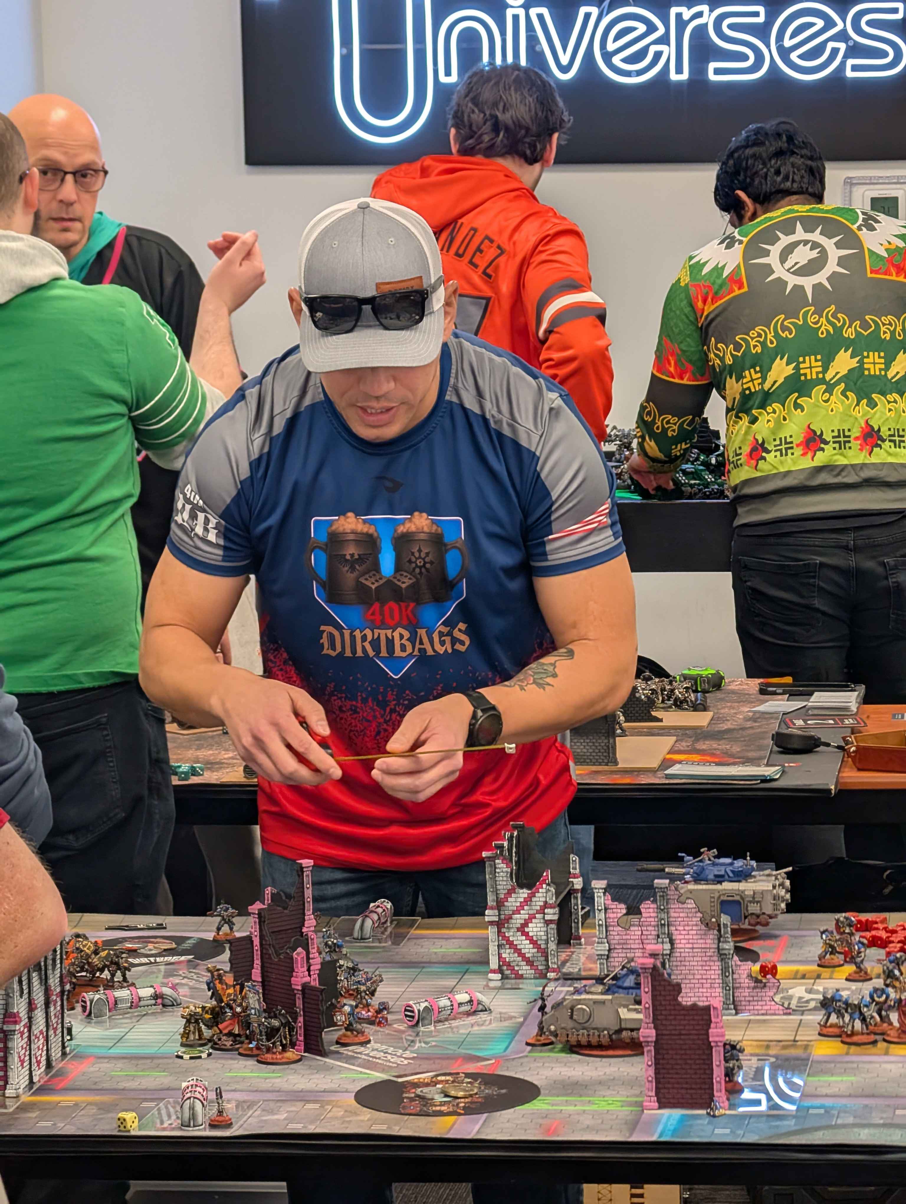 Michael Keevil at a competitive Warhammer 40K tournament