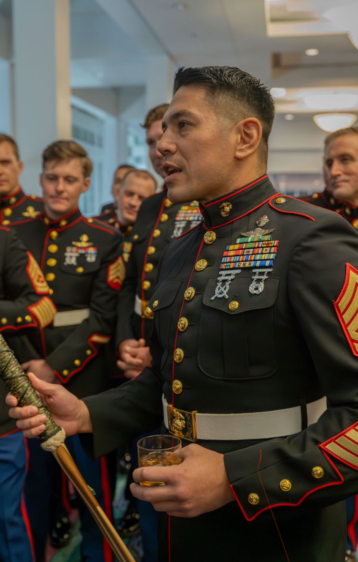 Michael Keevil, Marine Corps Ball, Dress Blues